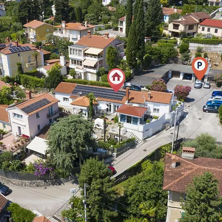 Nika With Sea View And Charming Garden Near Opatija * Ika