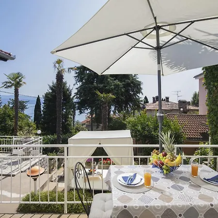 Nika With Sea View And Charming Garden Near Opatija Ika