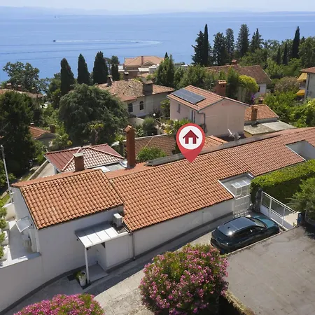 Nika With Sea View And Charming Garden Near Opatija *